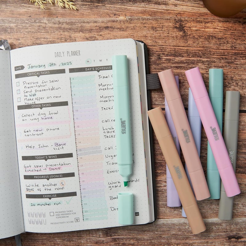 Believe - Aesthetic Bible Highlighters No Bleed Through Assorted Colors, Cute Highlighter Dual Tip For Journaling Supplies And School Accessories, Bible Highlighters And Pens No Bleed (PASTEL) - Image 3